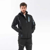 FreeCamp Eagle Softshell Ceket-SİYAH-MAVİ thumbnail 2