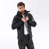 FreeCamp Eagle Softshell Ceket-SİYAH-MAVİ thumbnail 6