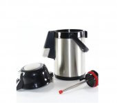 Cooker CKR2007 Pompalı 2,5 Litre Çelik Termos Siyah thumbnail 2