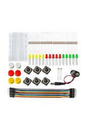Arduino Uno Başlangıç Seti 77 Parça Breadboard Direnç Buton Led thumbnail 5