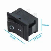 2 Pin Siyah Anahtar Switch Mini Buton KCD1 thumbnail 8