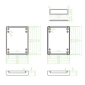 AK-S-56 Plastik Kutu Siyah Elektronik Devre Kutusu thumbnail 5
