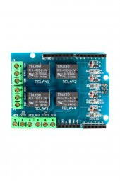 Arduino 4 Kanal Röle Shield  DC 24V 3A thumbnail 1