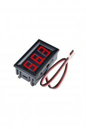 0.56 inch DC 0-100V Digital Kırmızı Voltmetre 3 Telli Panel Tip thumbnail 1