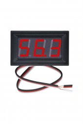 0.56 inch DC 0-100V Digital Kırmızı Voltmetre 3 Telli Panel Tip thumbnail 2