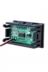 3 Telli 0.56 inch DC 4-30V Panel Tip Dijital Mavi Voltmetre thumbnail 5