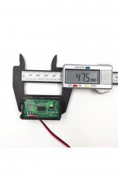 3 Telli 0.56 inch DC 4-30V Panel Tip Dijital Mavi Voltmetre thumbnail 7