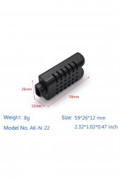 AK-N-22 Mini Plastik Sensör Kutusu  Elektronik Devre Kutusu Siyah thumbnail 1