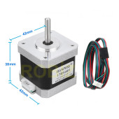 17HS4401 Nema 17 Step Motor 0.42N.m D Mil 2 Faz 1.5A 1.8 Derece 200 Adım 3D Yazıcı Printer thumbnail 1
