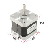 17HS4401 Nema 17 Step Motor 0.42N.m D Mil 2 Faz 1.5A 1.8 Derece 200 Adım 3D Yazıcı Printer thumbnail 6