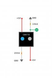 CNY70 Kızılötesi Sensör Transistör Çıkışlı Reflektif Optik Sensör 950nm thumbnail 5