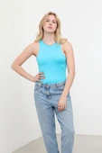 Çıtçıt Detaylı Esnek Body Mavi thumbnail 4