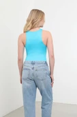 Çıtçıt Detaylı Esnek Body Mavi thumbnail 5