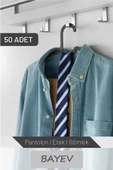 50 Adet Plastik Elbise Askısı thumbnail 3
