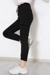Beli Lastikli Kargo Pantolon Siyah - 8984.160. thumbnail 7