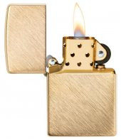 Zippo 29830 Herringbone Sweep Brass Çakmak thumbnail 2