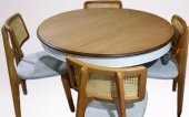Masa Sandalye 90180 Tk Ihlamur Baba Ayak Model MDF Tabla 100cm Beyaz Ceviz ElYapı thumbnail 5