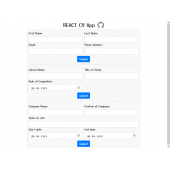 REACT CV App thumbnail 1