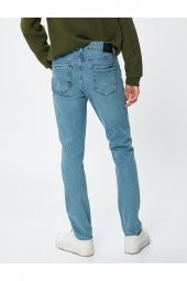 Erkek Açık İndigo Jeans thumbnail 4