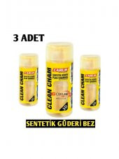 3 Adet Mikrofiber Sentetik güderi cam bezi lüx genel temizlik bezi A+ kalite thumbnail 3