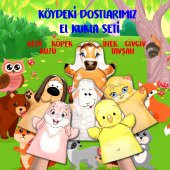6 Parça  Köydeki Dostlarımız El Kukla Set thumbnail 2