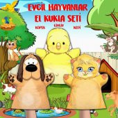 3 Parça  Evcil Hayvanlar El Kukla Set thumbnail 2