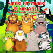 7 Parça  Safari Hayvanlar El Kukla Set thumbnail 2