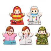 5 Parça  Meslekler El Kukla Set thumbnail 3