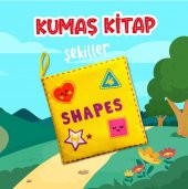 İngilizce Şekiller Kumaş Sessiz Kitap E131 - Bez Kitap thumbnail 3