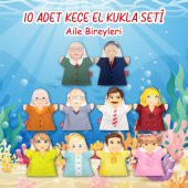 10 Parça  Aile Bireyleri El Kukla Set thumbnail 2
