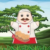Fırıncı Meslekler Keçe El Kukla T325 thumbnail 5