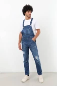 Erkek Jean Tulum Pantolon Koyu Mavi thumbnail 1