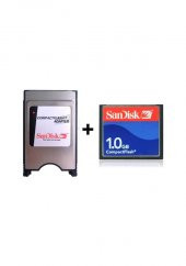 1 GB CF Kart Compact Flash + Pcmcia CF Adaptör thumbnail 3