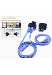 2 Port Network Splitter Ethernet Uzatma İnternet Çoklayıcı thumbnail 1