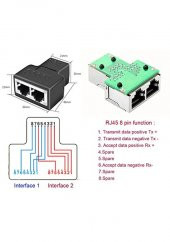 2 Port Network Splitter Ethernet Uzatma İnternet Çoklayıcı thumbnail 2