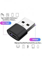 Usb To Type-C Dişi Çevirici Dönüştürücü Adaptör thumbnail 3