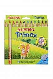 Trimax Üçgen Şekilli Jumbo Kuru Boya 12 Renk thumbnail 1