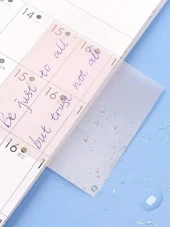 Şeffaf posit yapışkanlı not kağıdı pos it - Pembe thumbnail 4