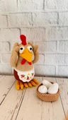 Yumurtacı Tavuk Amigurumi Organik Oyuncak thumbnail 3