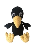 Sevimli Karga Amigurumi Organik Oyuncak thumbnail 1