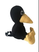 Sevimli Karga Amigurumi Organik Oyuncak thumbnail 4