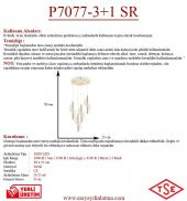Eray Aydınlatma P7077-3+1 4lü Sarkıt Led Avize thumbnail 3