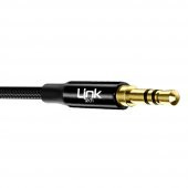 LinkTech A586 Type-C - 3.5mm AUX Kablo 1mt Siyah thumbnail 2
