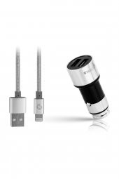 Performance 3.1A İphone Lightning Çift USB Araç Şarjı thumbnail 1