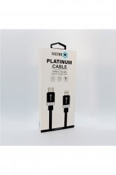 Factor-M Platınum Kablo Type-C To Type-C 2.4A 1.2M 20W thumbnail 2