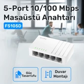 Cudy FS105D 10/100Mbps 5 Port Megabit Switch thumbnail 5