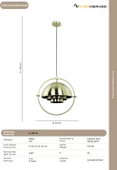 TEKLİ AVİZE A-189-1E thumbnail 3