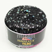 Himalaya Yıldız / Siyah Simli Gümüş Pullu / 58109 thumbnail 2