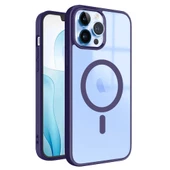 iPhone 13 Pro Max Magsafe Özellikli Renkli Clear Case Kapak thumbnail 4