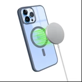 iPhone 13 Pro Max Magsafe Özellikli Renkli Clear Case Kapak thumbnail 3